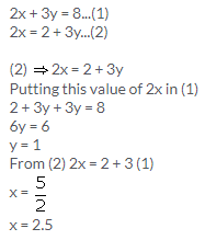 Selina Concise Mathematics Class 9 ICSE Solutions Simultaneous (Linear) Equations (Including Problems) 3