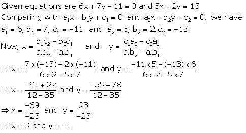 Selina Concise Mathematics Class 9 ICSE Solutions Simultaneous (Linear) Equations (Including Problems) 33