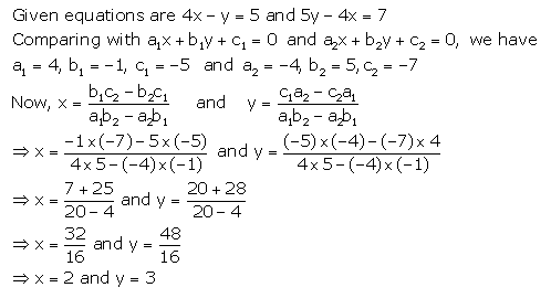 Selina Concise Mathematics Class 9 ICSE Solutions Simultaneous (Linear) Equations (Including Problems) 36