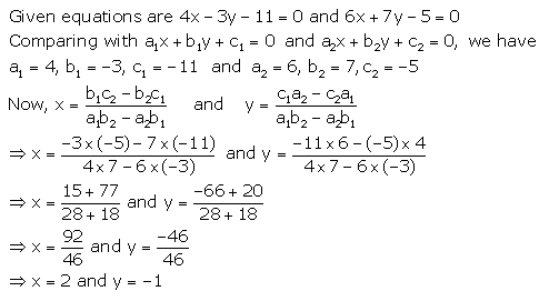 Selina Concise Mathematics Class 9 ICSE Solutions Simultaneous (Linear) Equations (Including Problems) 39