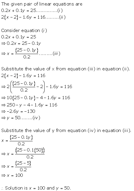 Selina Concise Mathematics Class 9 ICSE Solutions Simultaneous (Linear) Equations (Including Problems) 4
