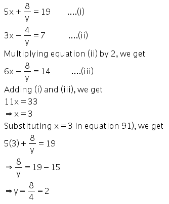 Selina Concise Mathematics Class 9 ICSE Solutions Simultaneous (Linear) Equations (Including Problems) 43