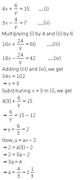 Selina Concise Mathematics Class 9 ICSE Solutions Simultaneous (Linear) Equations (Including Problems) 44