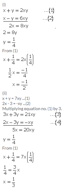 Selina Concise Mathematics Class 9 ICSE Solutions Simultaneous (Linear) Equations (Including Problems) 49