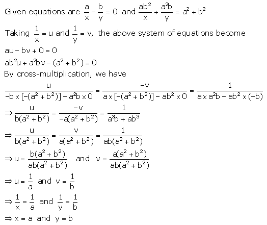 Selina Concise Mathematics Class 9 ICSE Solutions Simultaneous (Linear) Equations (Including Problems) 50
