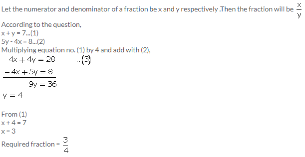 Selina Concise Mathematics Class 9 ICSE Solutions Simultaneous (Linear) Equations (Including Problems) 58