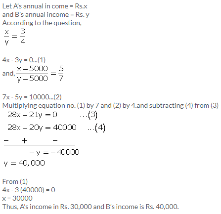 Selina Concise Mathematics Class 9 ICSE Solutions Simultaneous (Linear) Equations (Including Problems) 71