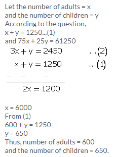 Selina Concise Mathematics Class 9 ICSE Solutions Simultaneous (Linear) Equations (Including Problems) 74