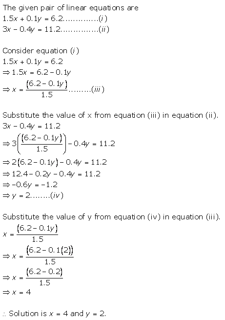 Selina Concise Mathematics Class 9 ICSE Solutions Simultaneous (Linear) Equations (Including Problems) 8