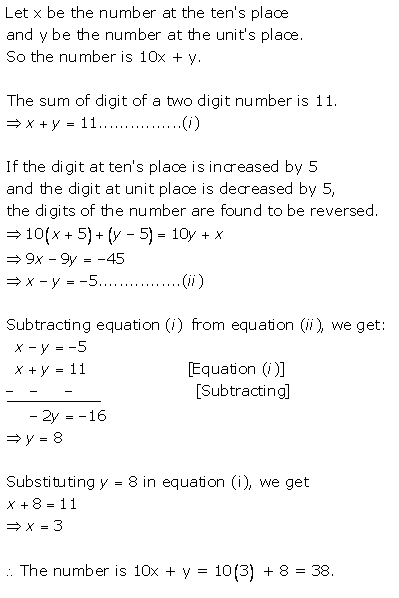 Selina Concise Mathematics Class 9 ICSE Solutions Simultaneous (Linear) Equations (Including Problems) 81