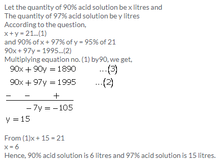 Selina Concise Mathematics Class 9 ICSE Solutions Simultaneous (Linear) Equations (Including Problems) 82