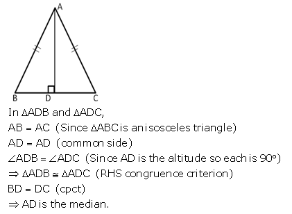 Selina Concise Mathematics Class 9 ICSE Solutions Triangles [Congruency in Triangles] 16