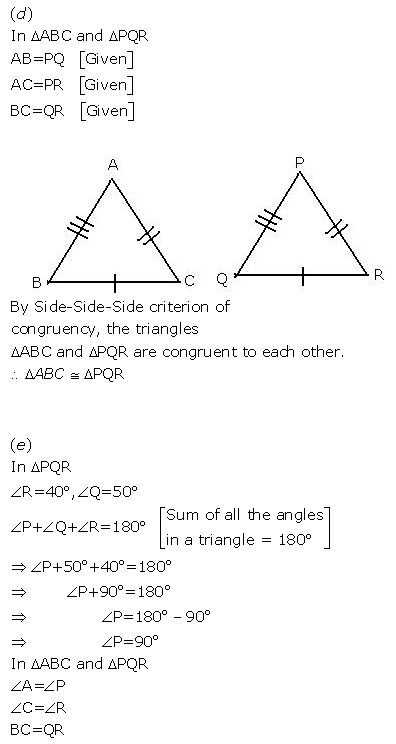 Selina Concise Mathematics Class 9 ICSE Solutions Triangles [Congruency in Triangles] 3
