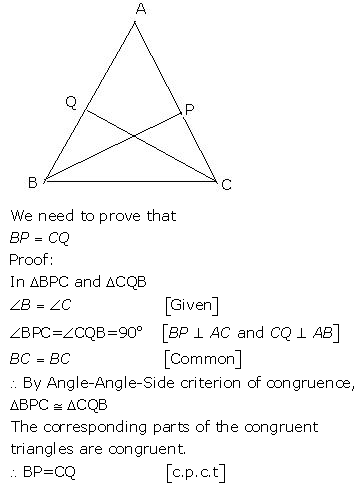 Selina Concise Mathematics Class 9 ICSE Solutions Triangles [Congruency in Triangles] 8