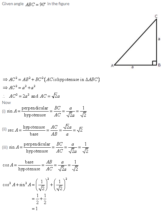 Selina Concise Mathematics Class 9 ICSE Solutions Trigonometrical Ratios image - 10