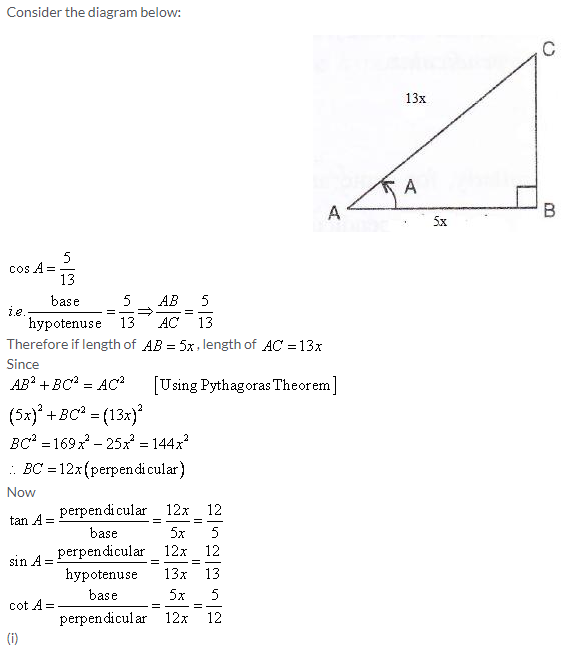 Selina Concise Mathematics Class 9 ICSE Solutions Trigonometrical Ratios image - 11