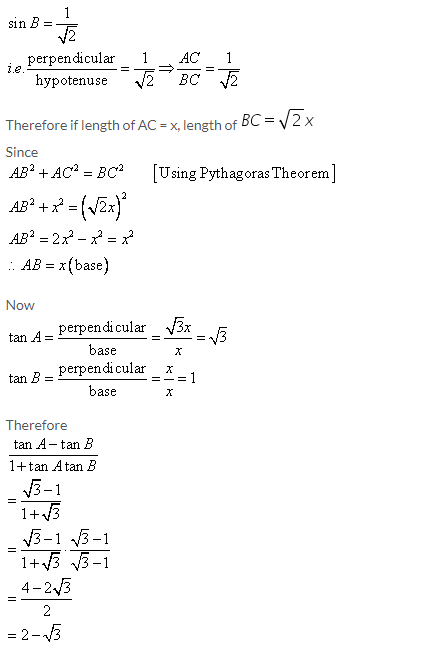 Selina Concise Mathematics Class 9 ICSE Solutions Trigonometrical Ratios image - 25