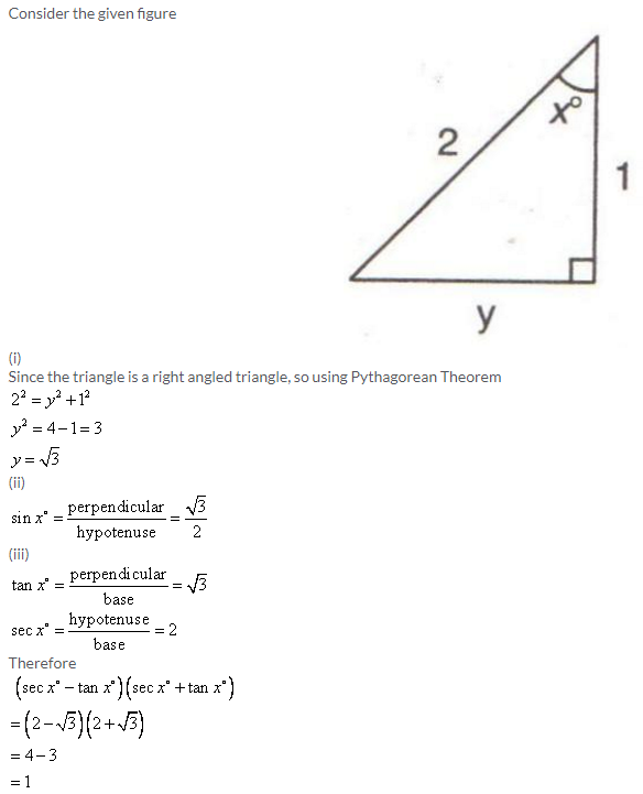 Selina Concise Mathematics Class 9 ICSE Solutions Trigonometrical Ratios image - 37