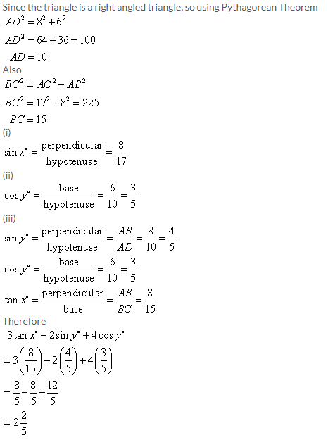 Selina Concise Mathematics Class 9 ICSE Solutions Trigonometrical Ratios image - 39