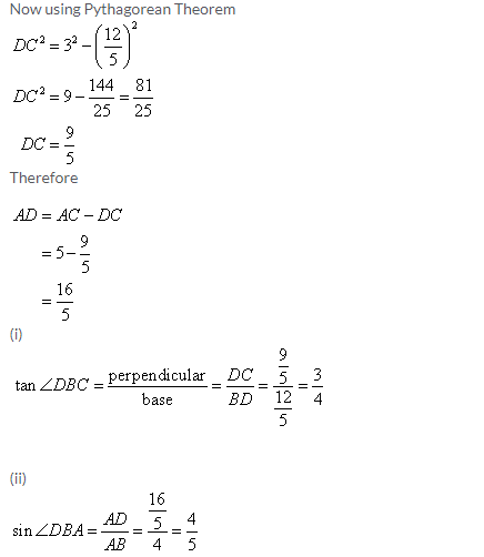 Selina Concise Mathematics Class 9 ICSE Solutions Trigonometrical Ratios image - 42