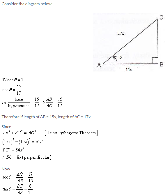 Selina Concise Mathematics Class 9 ICSE Solutions Trigonometrical Ratios image - 55