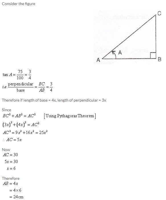 Selina Concise Mathematics Class 9 ICSE Solutions Trigonometrical Ratios image - 61