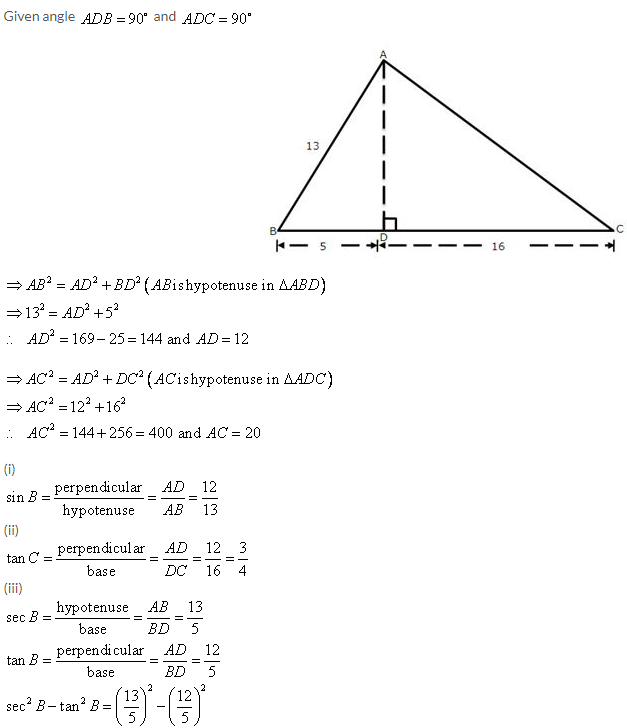 Selina Concise Mathematics Class 9 ICSE Solutions Trigonometrical Ratios image - 7