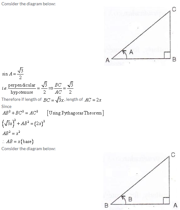 Selina Concise Mathematics Class 9 ICSE Solutions Trigonometrical Ratios image - 75