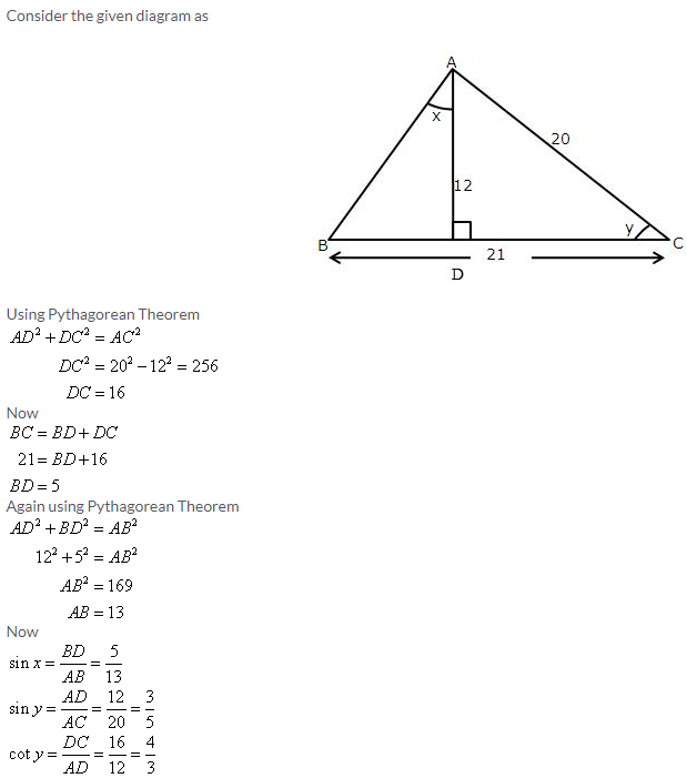 Selina Concise Mathematics Class 9 ICSE Solutions Trigonometrical Ratios image - 77