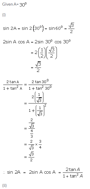 Selina Concise Mathematics Class 9 ICSE Solutions Trigonometrical Ratios of Standard Angles image - 14
