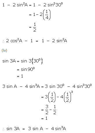 Selina Concise Mathematics Class 9 ICSE Solutions Trigonometrical Ratios of Standard Angles image - 16