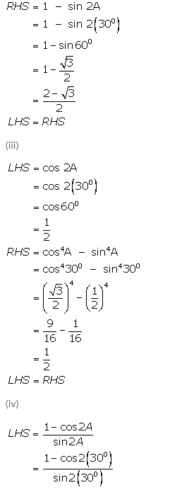 Selina Concise Mathematics Class 9 ICSE Solutions Trigonometrical Ratios of Standard Angles image - 19