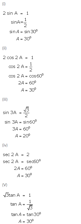 Selina Concise Mathematics Class 9 ICSE Solutions Trigonometrical Ratios of Standard Angles image - 22