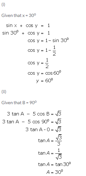 Selina Concise Mathematics Class 9 ICSE Solutions Trigonometrical Ratios of Standard Angles image - 31