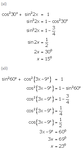 Selina Concise Mathematics Class 9 ICSE Solutions Trigonometrical Ratios of Standard Angles image - 39
