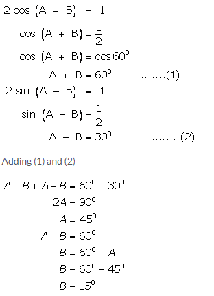 Selina Concise Mathematics Class 9 ICSE Solutions Trigonometrical Ratios of Standard Angles image - 42