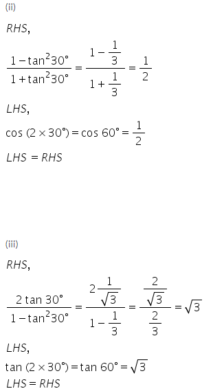 Selina Concise Mathematics Class 9 ICSE Solutions Trigonometrical Ratios of Standard Angles image - 5