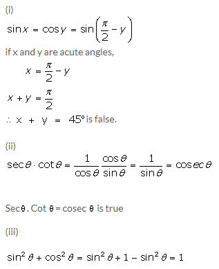 Selina Concise Mathematics Class 9 ICSE Solutions Trigonometrical Ratios of Standard Angles image - 9