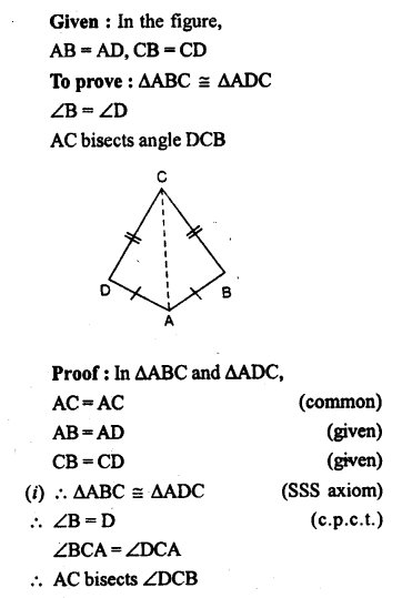 Selina Concise Mathematics class 7 ICSE Solutions - Congruency Congruent Triangles image - 14