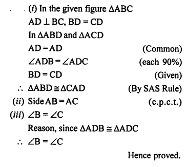 Selina Concise Mathematics class 7 ICSE Solutions - Congruency Congruent Triangles image - 40