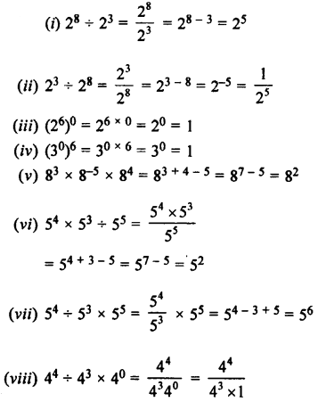 Selina Concise Mathematics class 7 ICSE Solutions - Exponents (Including Laws of Exponents) image - 19