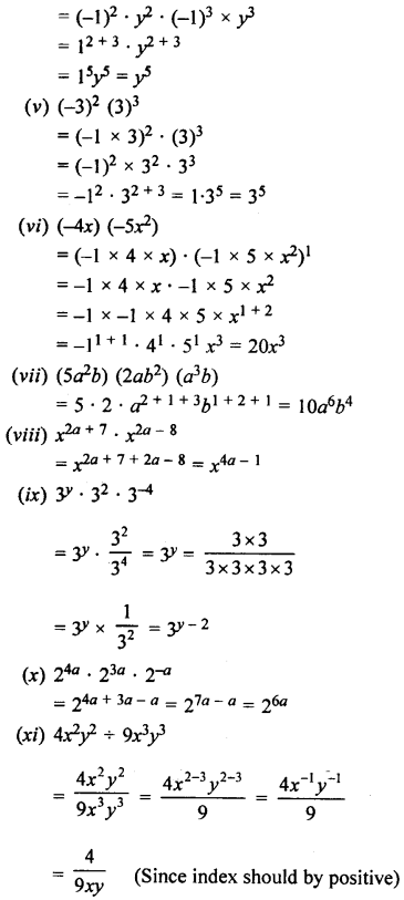 Selina Concise Mathematics class 7 ICSE Solutions - Exponents (Including Laws of Exponents) image - 22