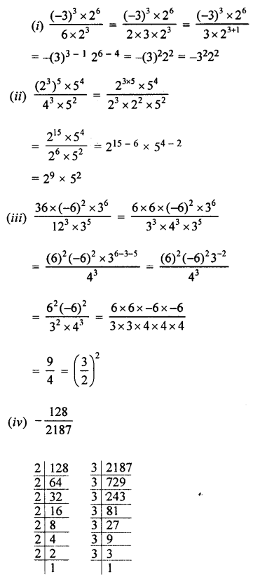 Selina Concise Mathematics class 7 ICSE Solutions - Exponents (Including Laws of Exponents) image - 29