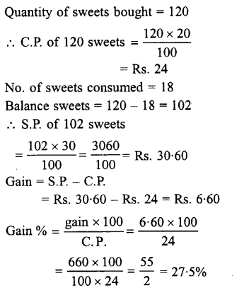Selina Concise Mathematics class 7 ICSE Solutions - Profit, Loss and Discount image - 11