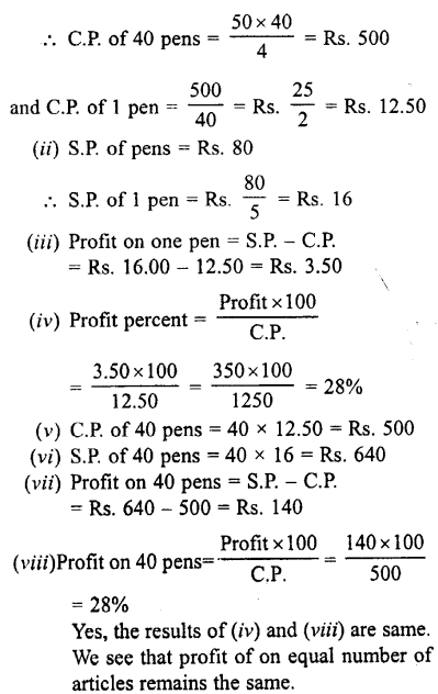 Selina Concise Mathematics class 7 ICSE Solutions - Profit, Loss and Discount image - 48