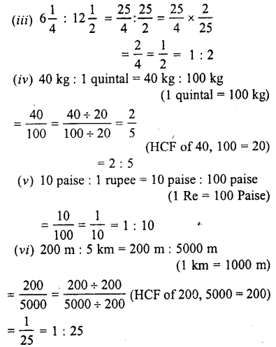 Selina Concise Mathematics class 7 ICSE Solutions - Ratio and Proportion (Including Sharing in a Ratio) image - 3