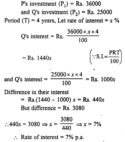 Selina Concise Mathematics class 7 ICSE Solutions - Simple Interest image - 20