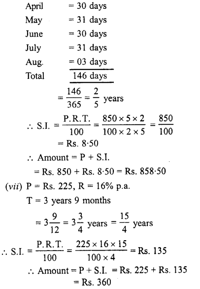 Selina Concise Mathematics class 7 ICSE Solutions - Simple Interest image - 6