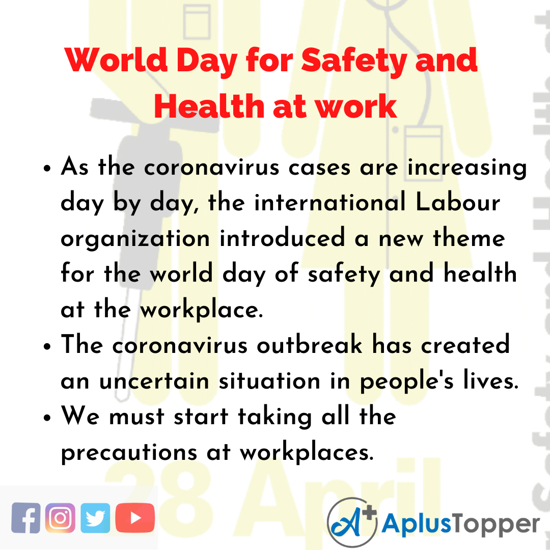 10 Lines about World Day for Safety and Health at work