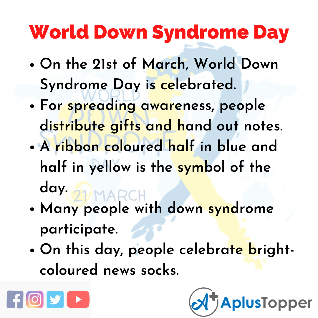 10 Lines about World Down Syndrome Day
